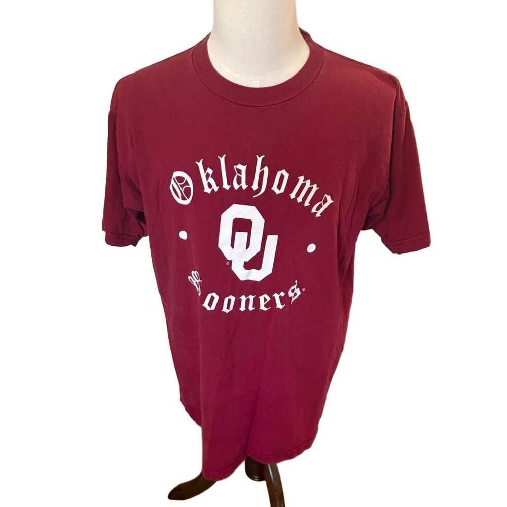 Vintage Foot Locker Oklahoma Sooners Crimson Red Short Sleeve T-Shirt